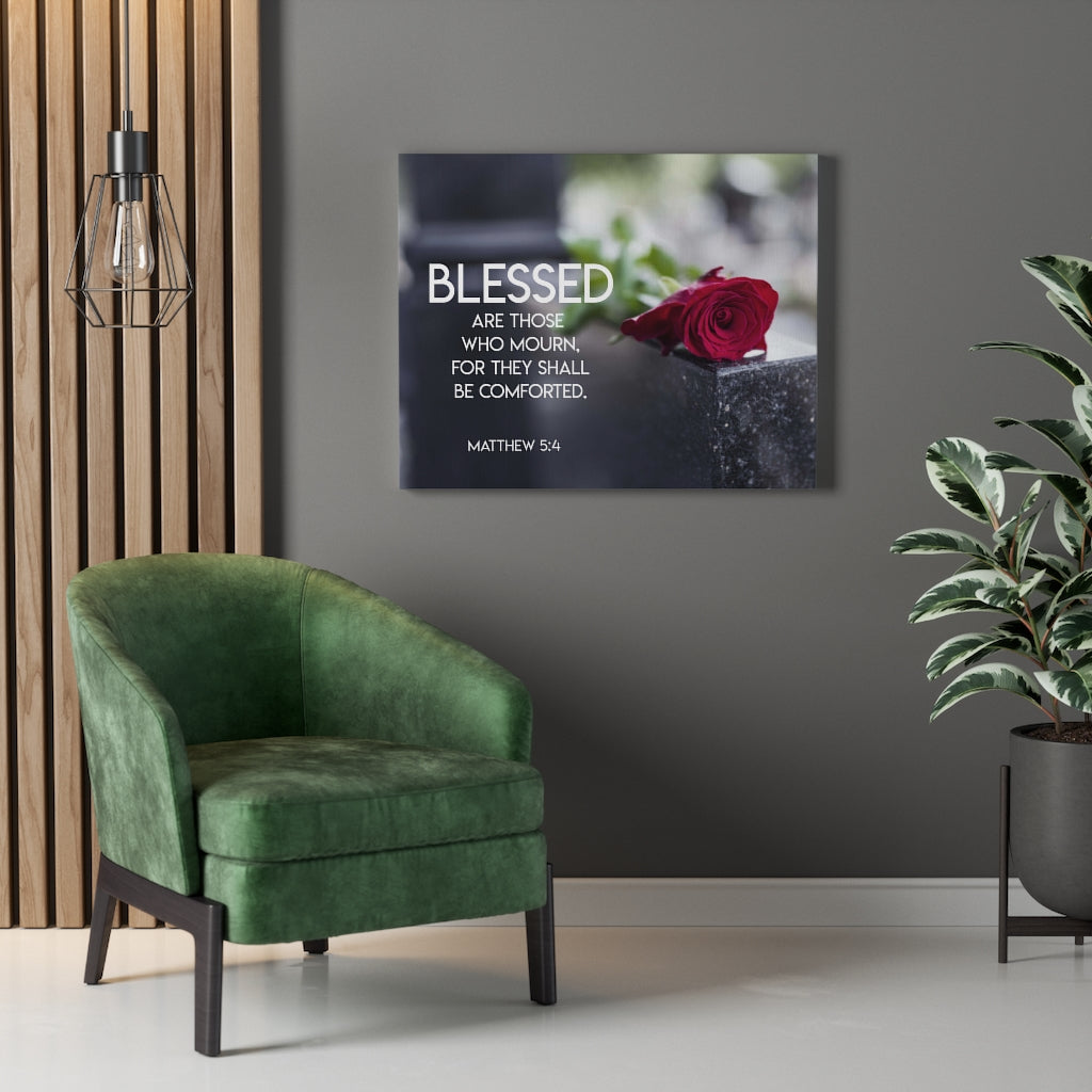 Scripture Walls Blessed Are Mourners Matthew 5:4 Wall Art Christian Home Decor Unframed-Express Your Love Gifts
