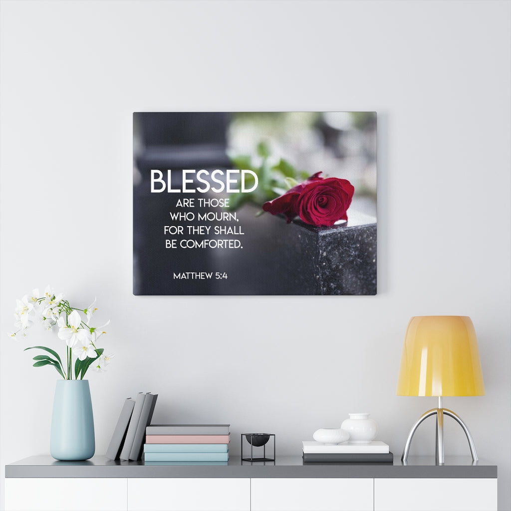 Scripture Walls Blessed Are Mourners Matthew 5:4 Wall Art Christian Home Decor Unframed-Express Your Love Gifts