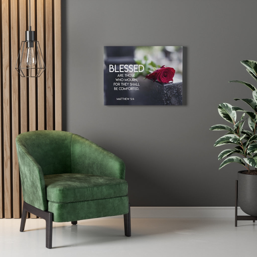 Scripture Walls Blessed Are Mourners Matthew 5:4 Wall Art Christian Home Decor Unframed-Express Your Love Gifts