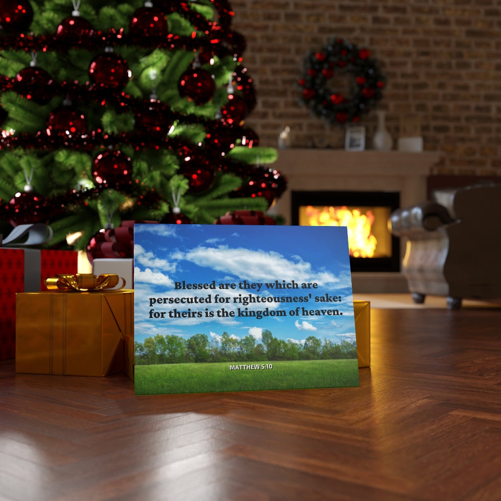 Scripture Walls Blessed Are The Persecuted Matthew 5:10 Bible Verse Canvas Christian Wall Art Ready to Hang Unframed-Express Your Love Gifts