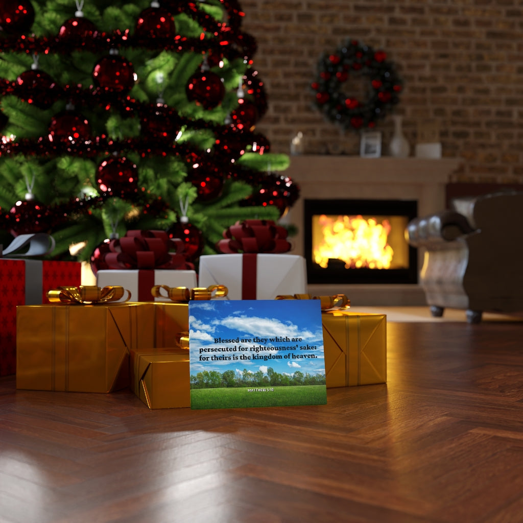 Scripture Walls Blessed Are The Persecuted Matthew 5:10 Bible Verse Canvas Christian Wall Art Ready to Hang Unframed-Express Your Love Gifts