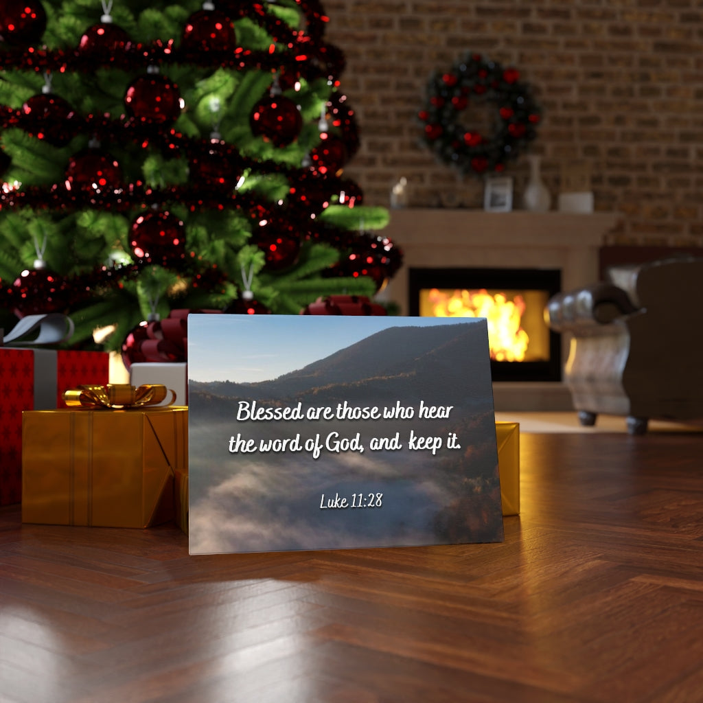 Scripture Walls Blessed Are They Luke 11:28 Bible Verse Canvas Christian Wall Art Ready to Hang Unframed-Express Your Love Gifts