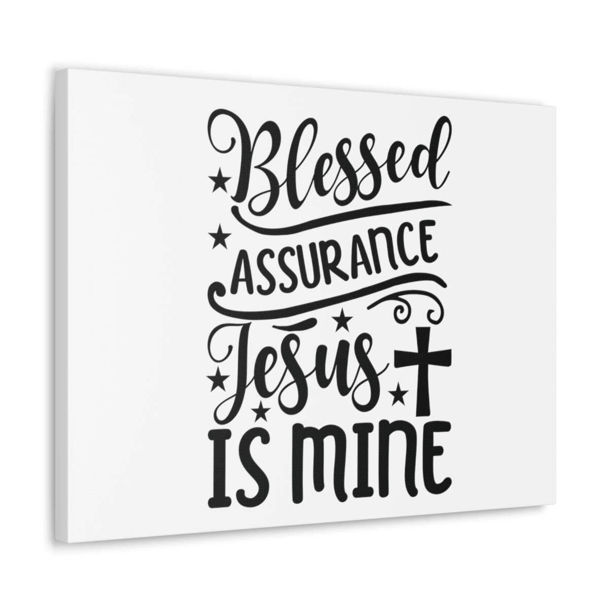 Scripture Walls Blessed Assurance Hebrews 10:22 Cross Christian Wall Art Bible Verse Print Ready to Hang Unframed-Express Your Love Gifts