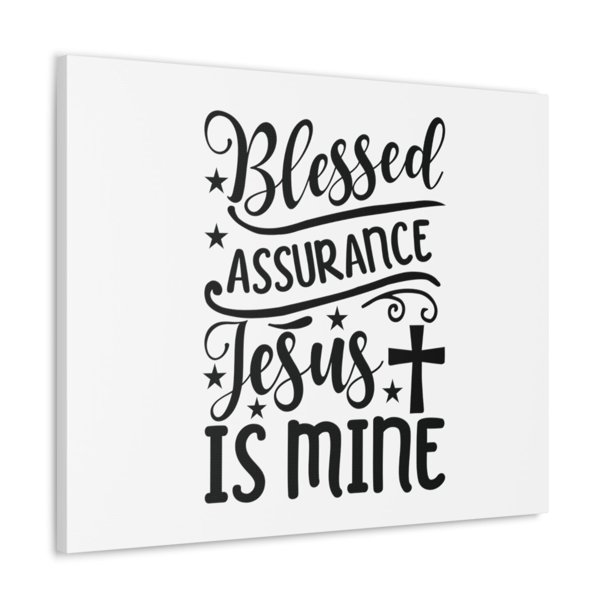 Scripture Walls Blessed Assurance Hebrews 10:22 Cross Christian Wall Art Bible Verse Print Ready to Hang Unframed-Express Your Love Gifts