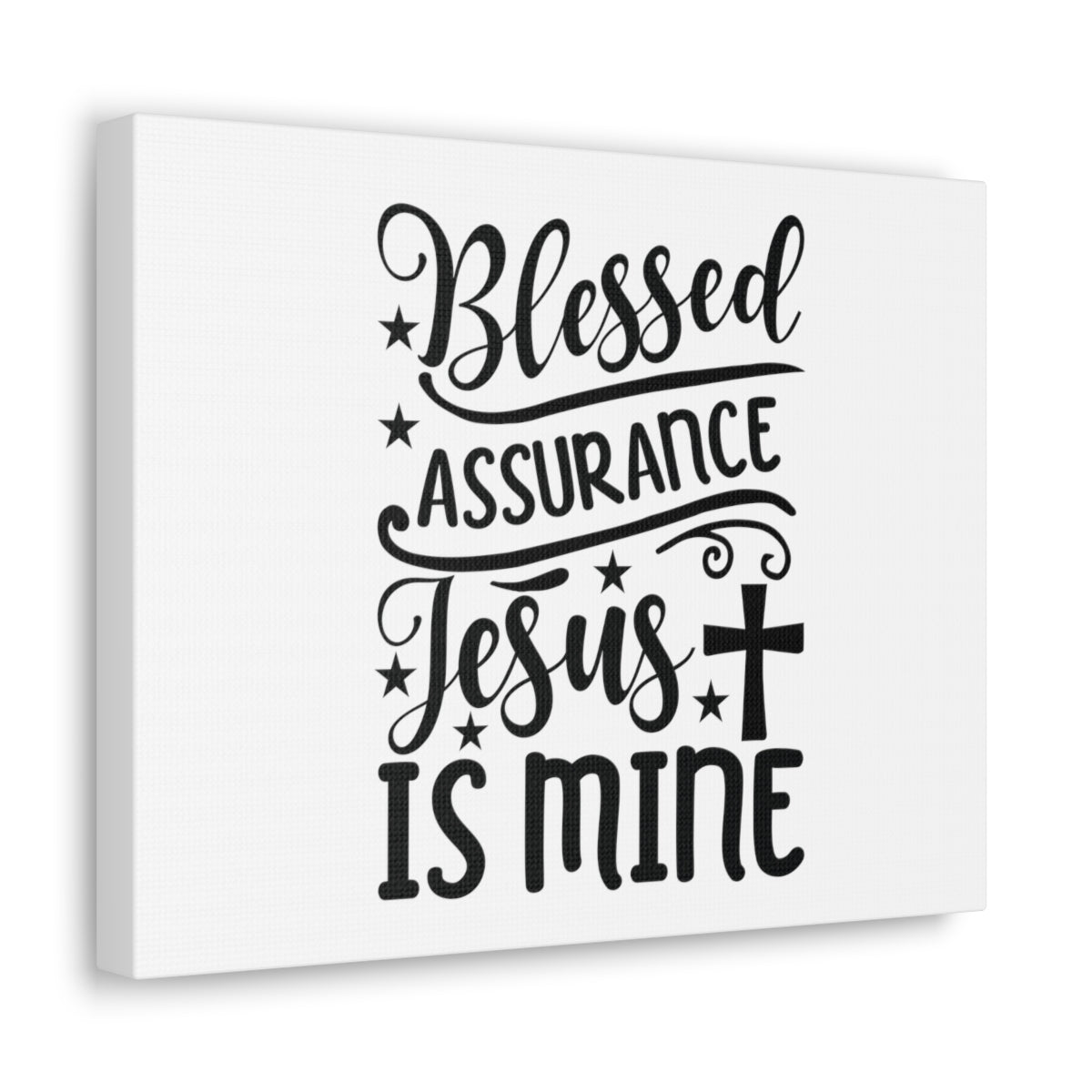 Scripture Walls Blessed Assurance Hebrews 10:22 Cross Christian Wall Art Bible Verse Print Ready to Hang Unframed-Express Your Love Gifts