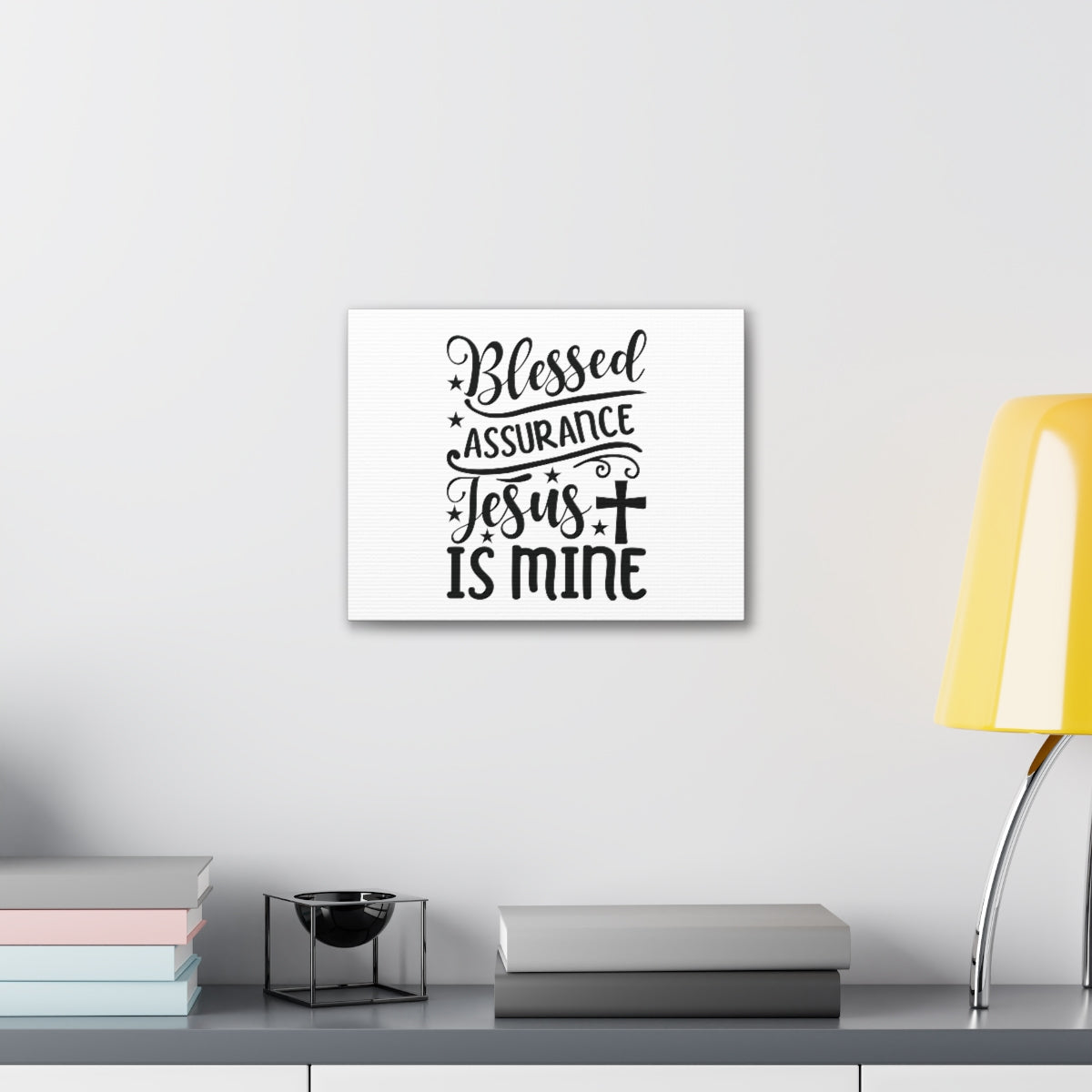 Scripture Walls Blessed Assurance Hebrews 10:22 Cross Christian Wall Art Bible Verse Print Ready to Hang Unframed-Express Your Love Gifts