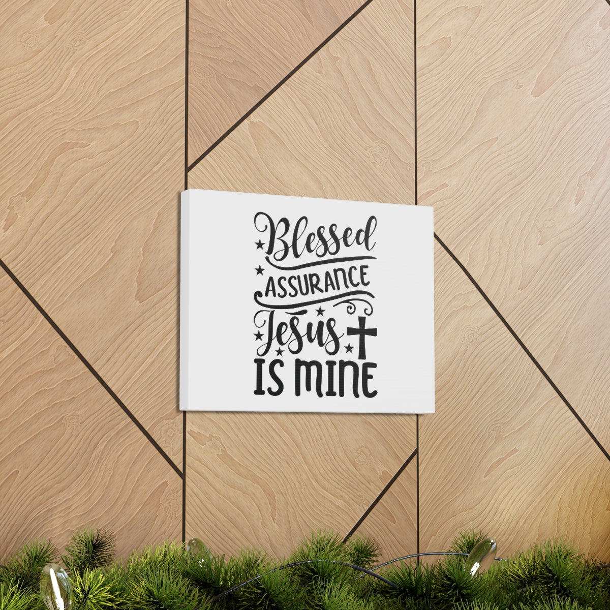 Scripture Walls Blessed Assurance Hebrews 10:22 Cross Christian Wall Art Bible Verse Print Ready to Hang Unframed-Express Your Love Gifts