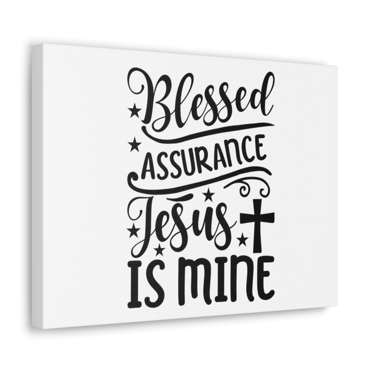 Scripture Walls Blessed Assurance Hebrews 10:22 Cross Christian Wall Art Bible Verse Print Ready to Hang Unframed-Express Your Love Gifts