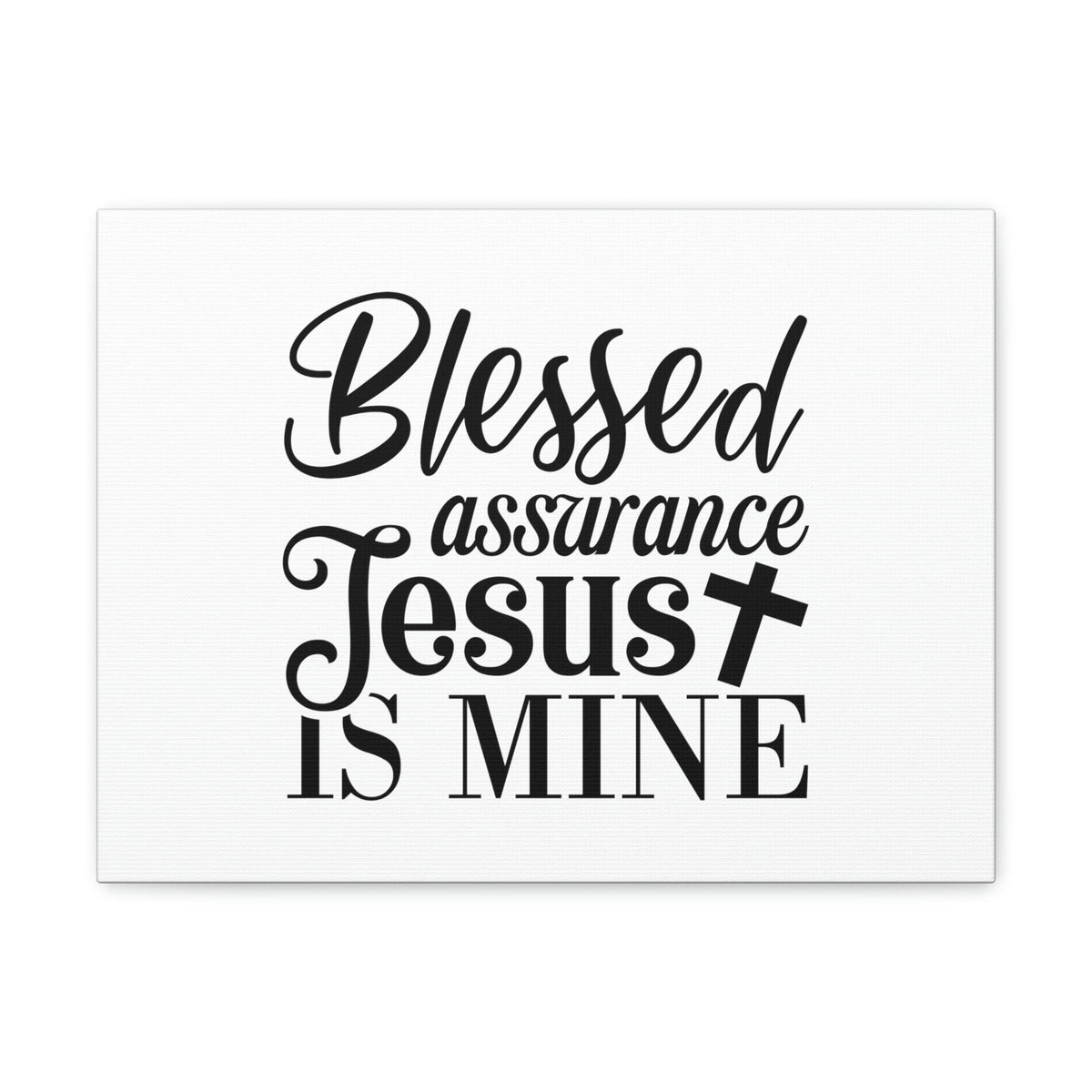 Scripture Walls Blessed Assurance Jesus Is Mine John 5:24 Christian Wall Art Bible Verse Print Ready to Hang Unframed-Express Your Love Gifts