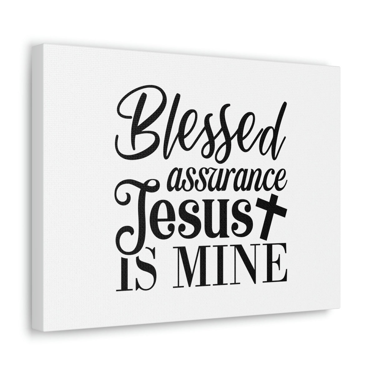 Scripture Walls Blessed Assurance Jesus Is Mine John 5:24 Christian Wall Art Bible Verse Print Ready to Hang Unframed-Express Your Love Gifts