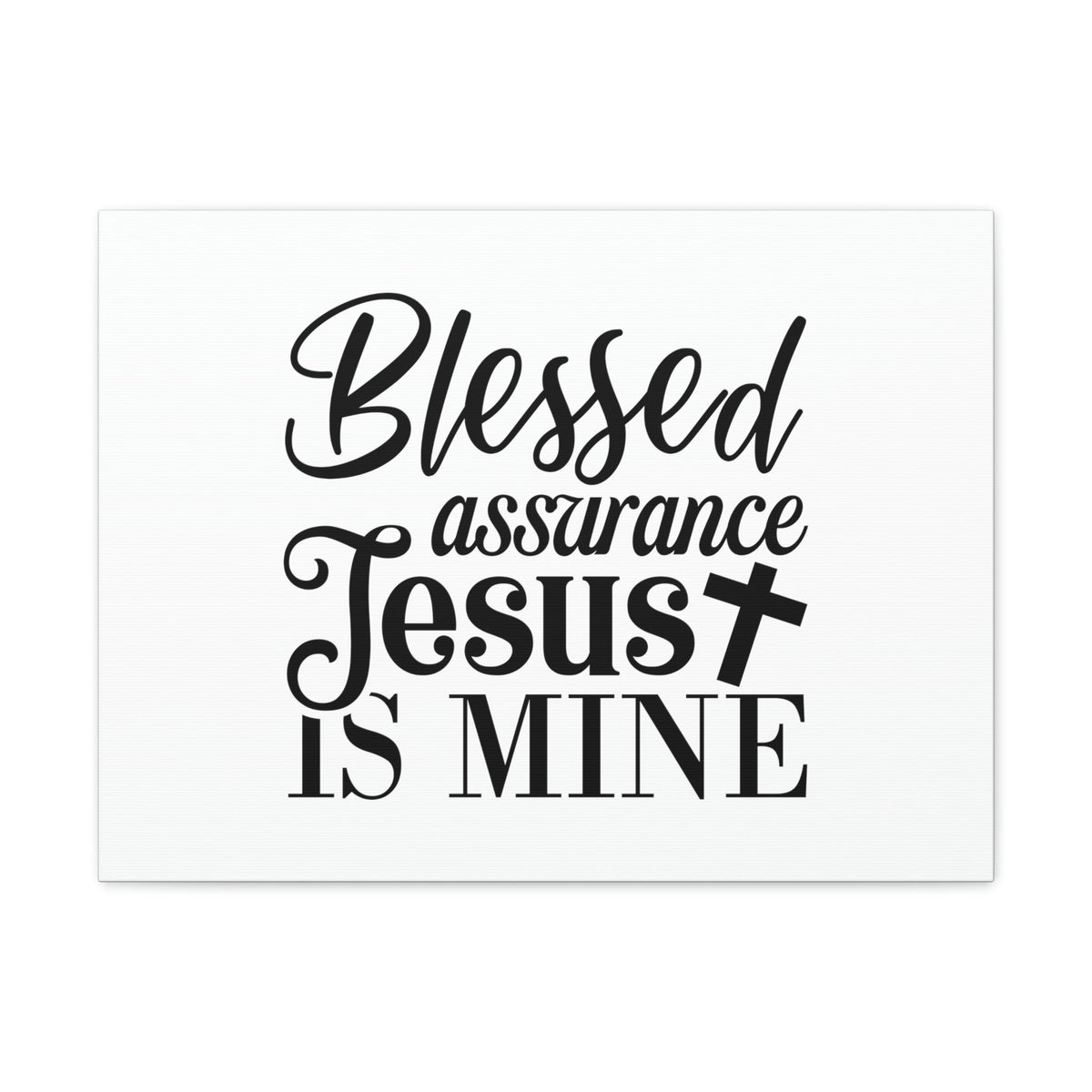 Scripture Walls Blessed Assurance Jesus Is Mine John 5:24 Christian Wall Art Bible Verse Print Ready to Hang Unframed-Express Your Love Gifts