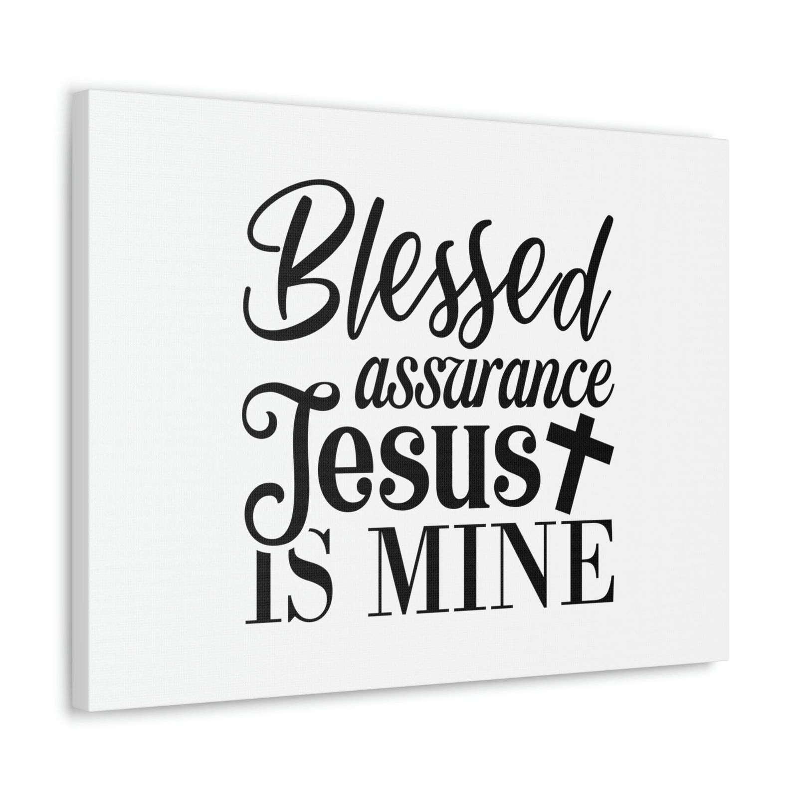 Scripture Walls Blessed Assurance Jesus Is Mine John 5:24 Christian Wall Art Bible Verse Print Ready to Hang Unframed-Express Your Love Gifts