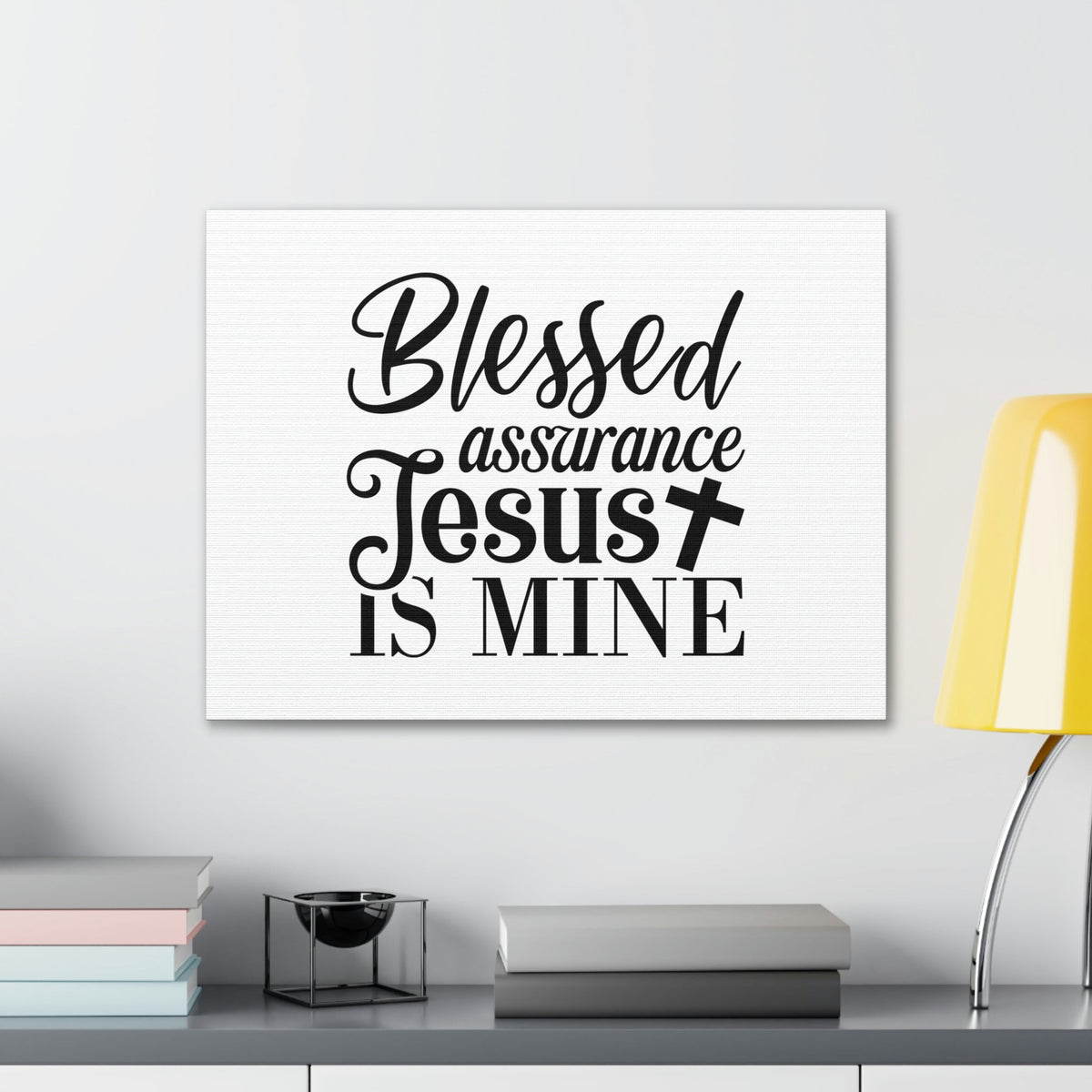 Scripture Walls Blessed Assurance Jesus Is Mine John 5:24 Christian Wall Art Bible Verse Print Ready to Hang Unframed-Express Your Love Gifts