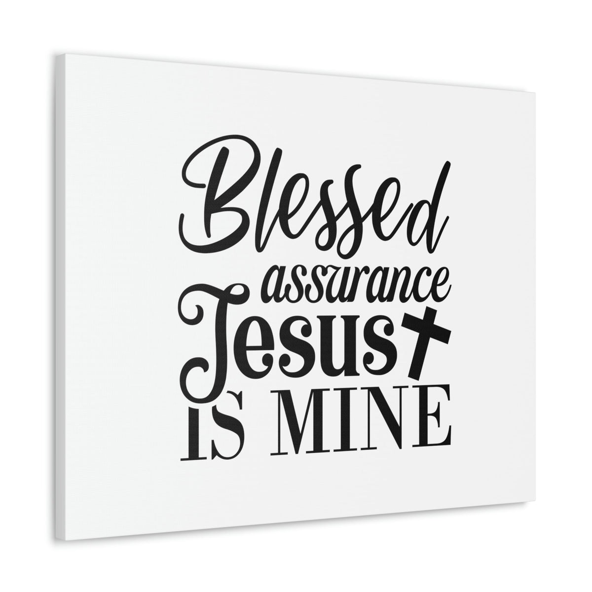 Scripture Walls Blessed Assurance Jesus Is Mine John 5:24 Christian Wall Art Bible Verse Print Ready to Hang Unframed-Express Your Love Gifts