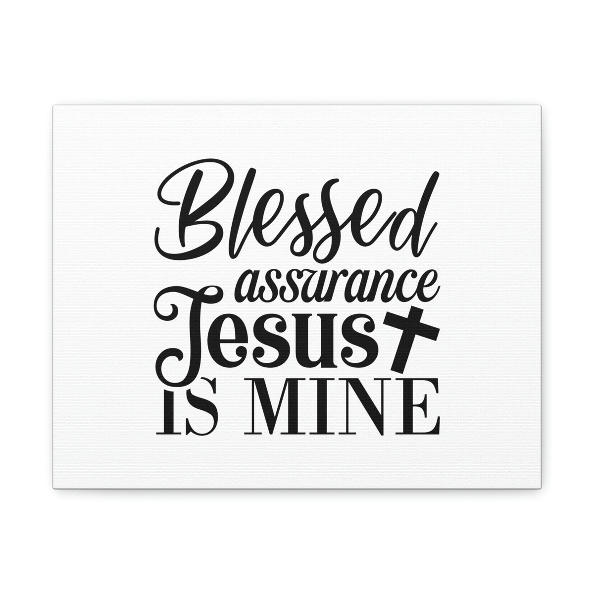 Scripture Walls Blessed Assurance Jesus Is Mine John 5:24 Christian Wall Art Bible Verse Print Ready to Hang Unframed-Express Your Love Gifts