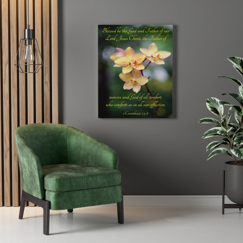 Scripture Walls Blessed Be The God and Father 2 Corinthians 1:3-4 Wall Art Christian Home Decor Unframed-Express Your Love Gifts