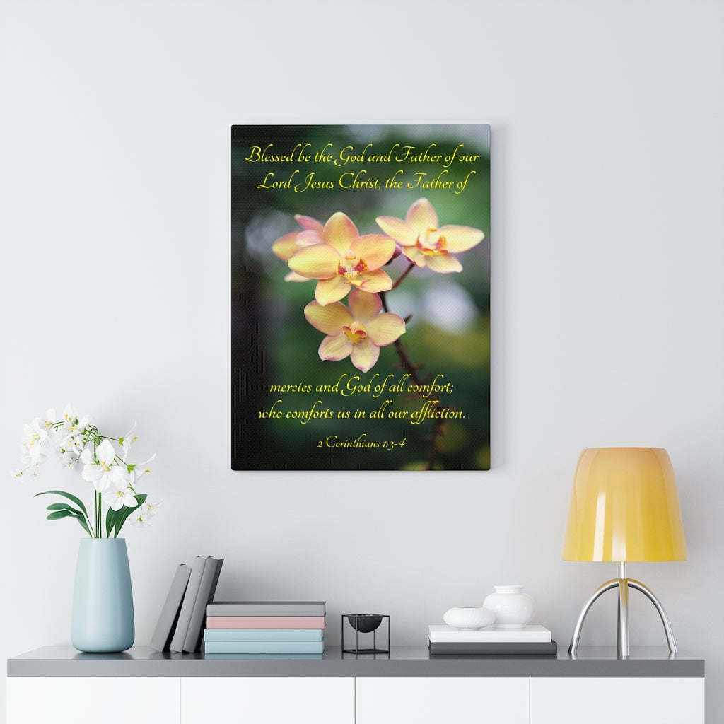Scripture Walls Blessed Be The God and Father 2 Corinthians 1:3-4 Wall Art Christian Home Decor Unframed-Express Your Love Gifts