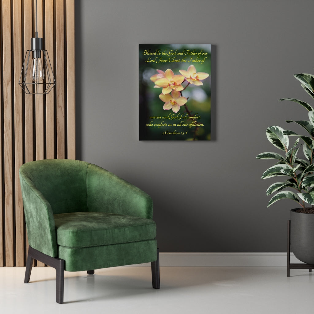 Scripture Walls Blessed Be The God and Father 2 Corinthians 1:3-4 Wall Art Christian Home Decor Unframed-Express Your Love Gifts