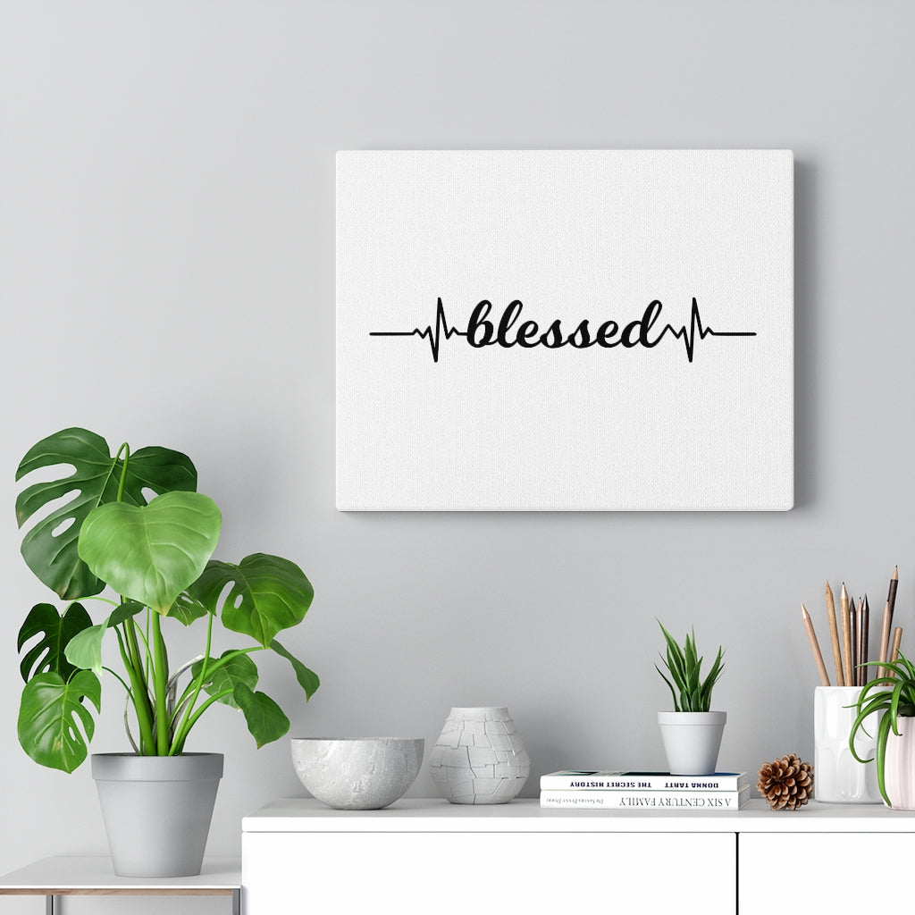 Scripture Walls Blessed Beat Bible Verse Canvas Christian Wall Art Ready to Hang Unframed-Express Your Love Gifts