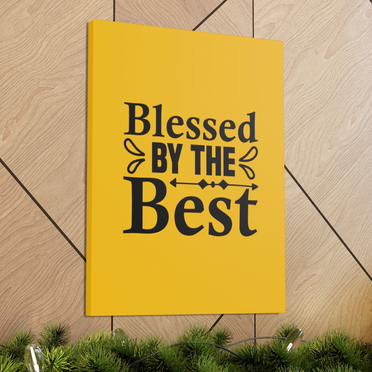 Scripture Walls Blessed By The Best Orange Philippians 4:19 Bible Canvas Christian Wall Art Ready to Hang Unframed-Express Your Love Gifts