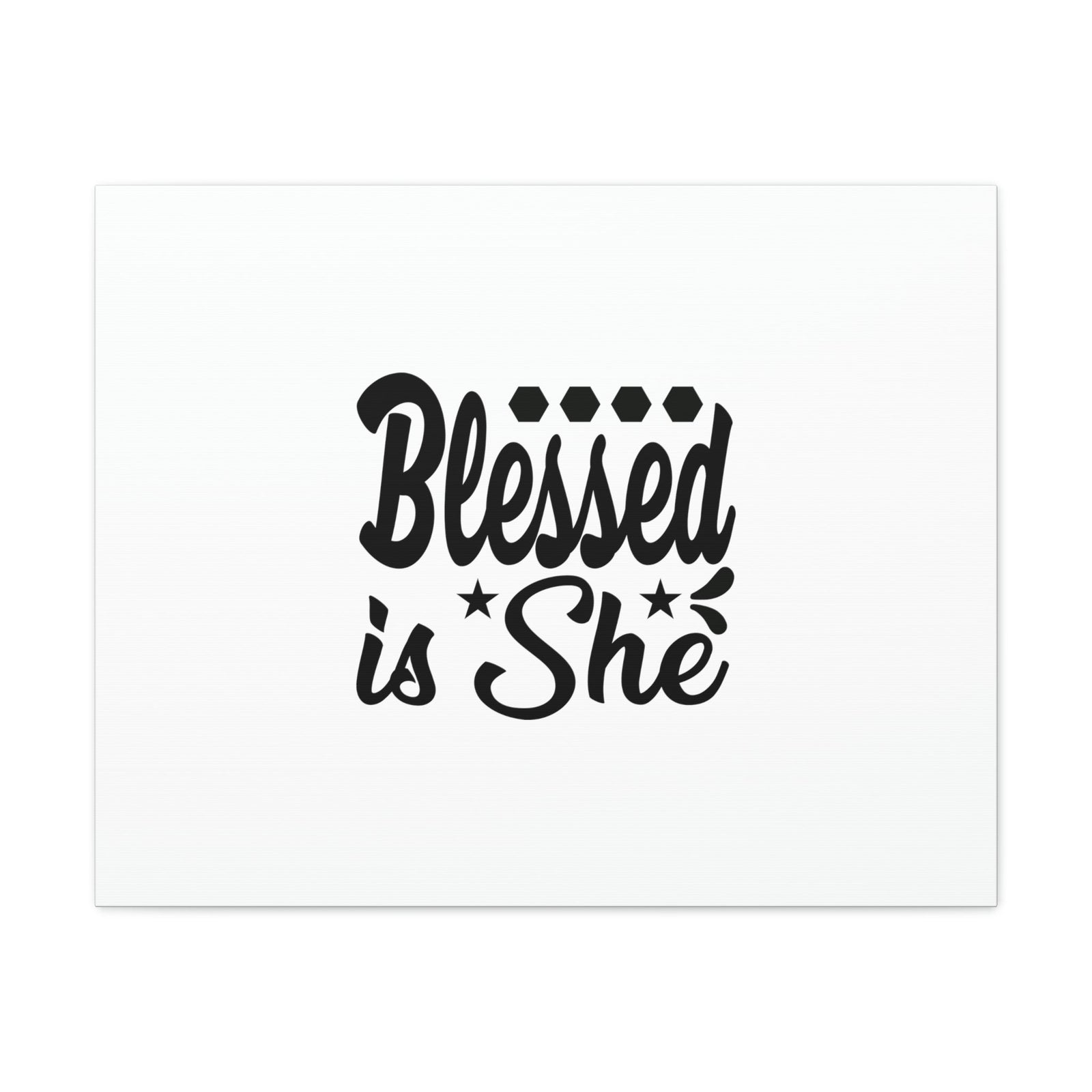 Scripture Walls Blessed Is She Luke 1:45 Gem Stars Christian Wall Art Bible Verse Print Ready to Hang Unframed-Express Your Love Gifts