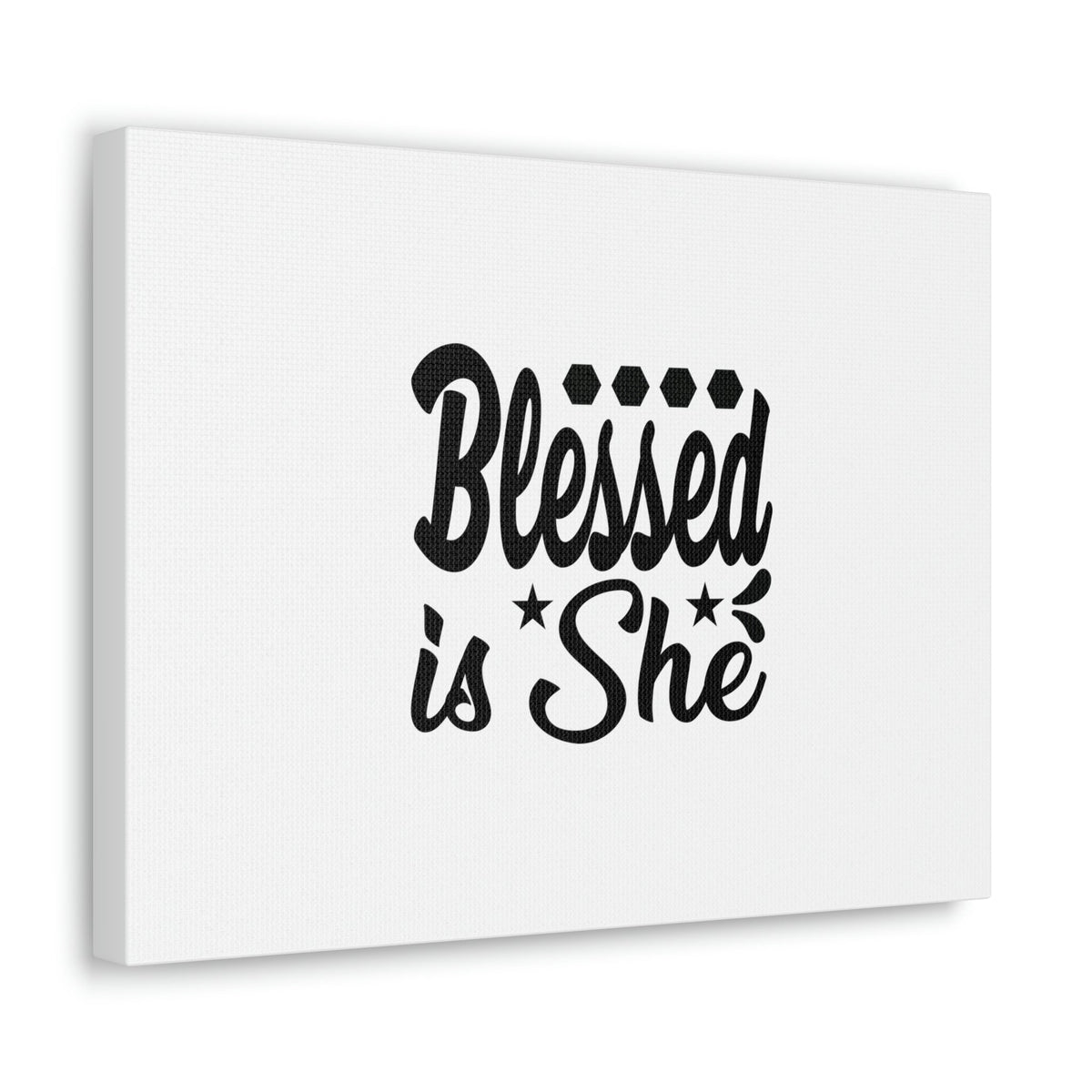 Scripture Walls Blessed Is She Luke 1:45 Gem Stars Christian Wall Art Bible Verse Print Ready to Hang Unframed-Express Your Love Gifts