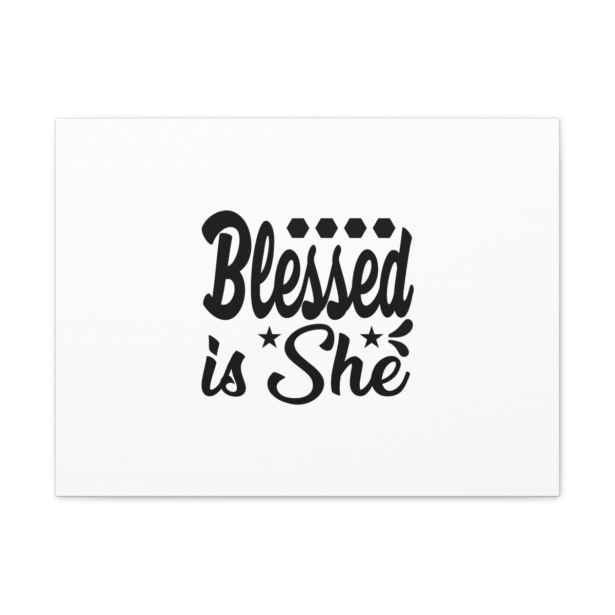 Scripture Walls Blessed Is She Luke 1:45 Gem Stars Christian Wall Art Bible Verse Print Ready to Hang Unframed-Express Your Love Gifts