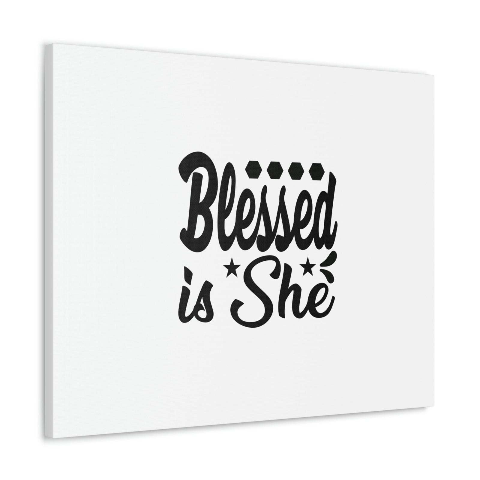Scripture Walls Blessed Is She Luke 1:45 Gem Stars Christian Wall Art Bible Verse Print Ready to Hang Unframed-Express Your Love Gifts