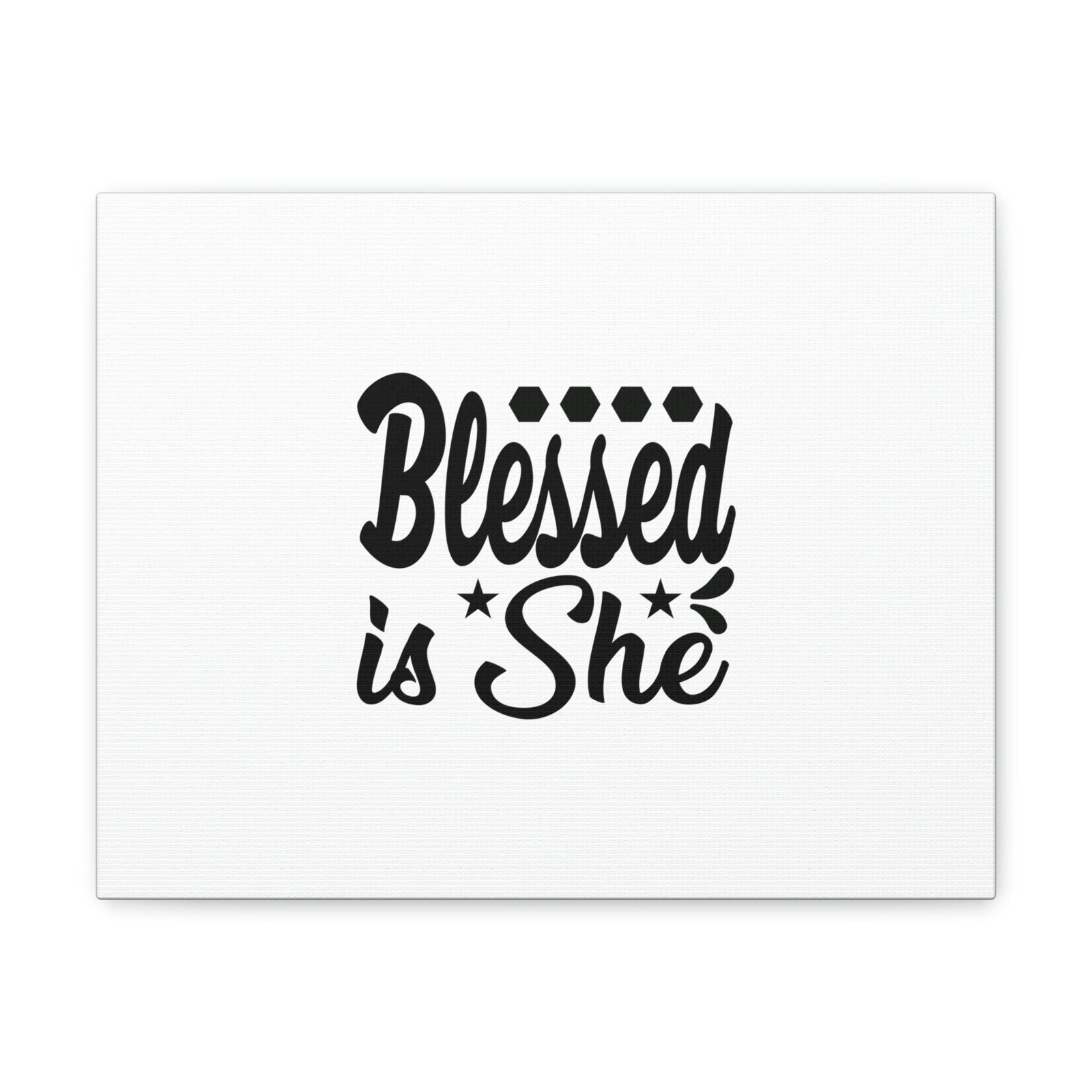 Scripture Walls Blessed Is She Luke 1:45 Gem Stars Christian Wall Art Bible Verse Print Ready to Hang Unframed-Express Your Love Gifts