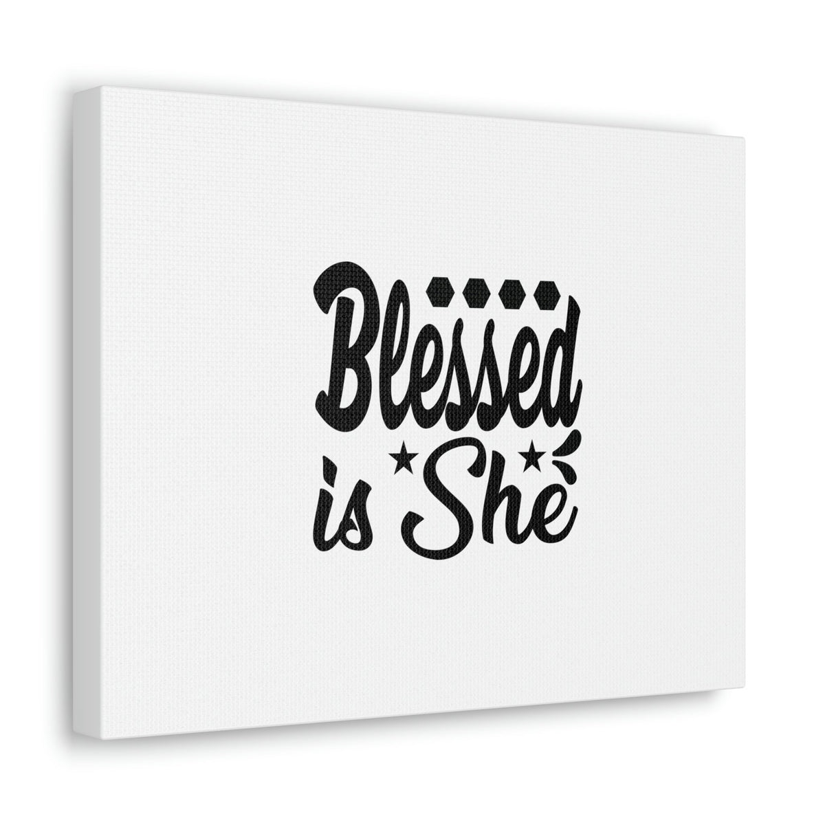 Scripture Walls Blessed Is She Luke 1:45 Gem Stars Christian Wall Art Bible Verse Print Ready to Hang Unframed-Express Your Love Gifts