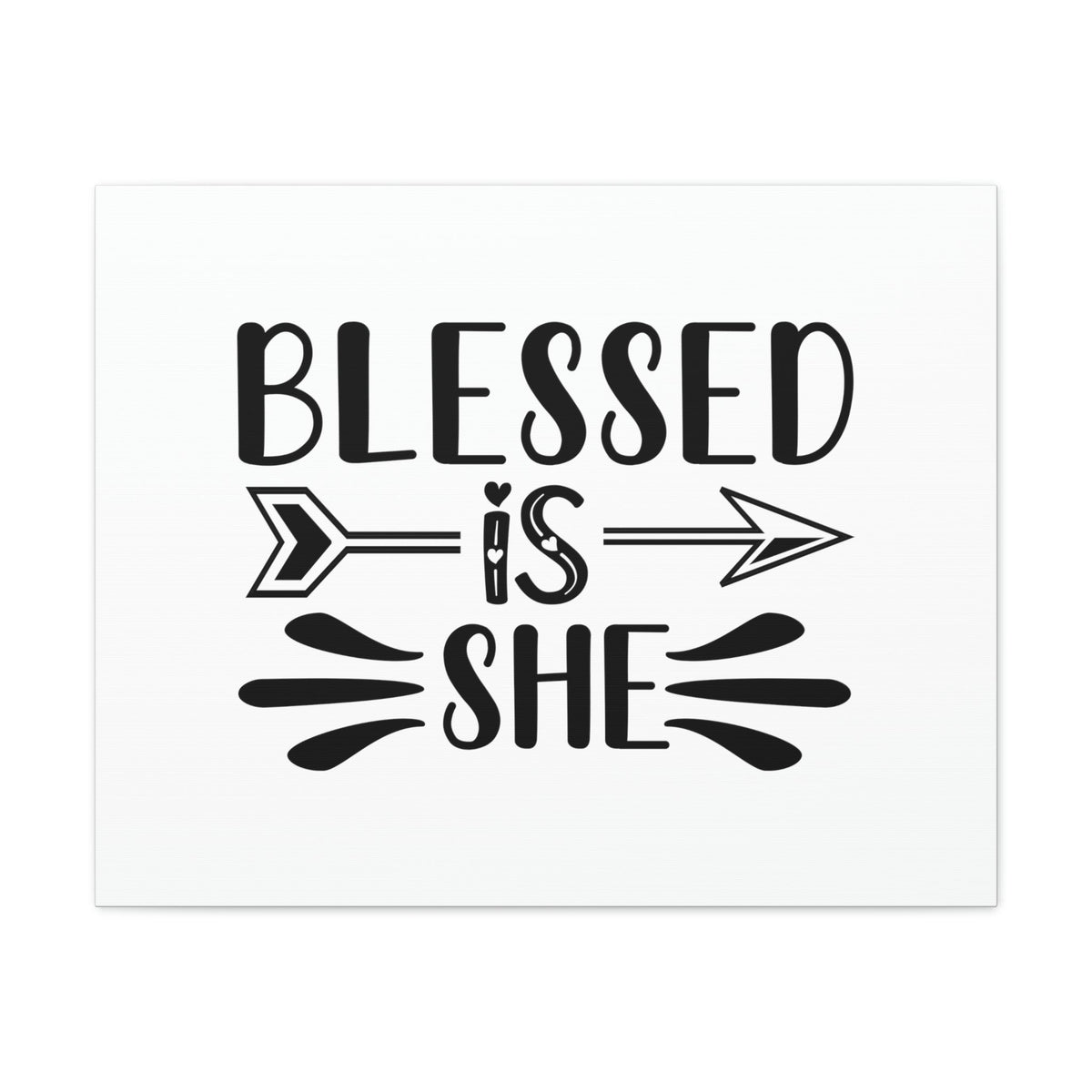 Scripture Walls Blessed Is She Luke 1:45 Right Arrow Christian Wall Art Bible Verse Print Ready to Hang Unframed-Express Your Love Gifts