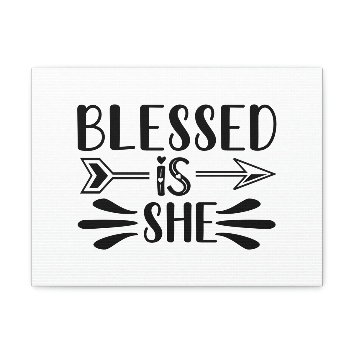 Scripture Walls Blessed Is She Luke 1:45 Right Arrow Christian Wall Art Bible Verse Print Ready to Hang Unframed-Express Your Love Gifts