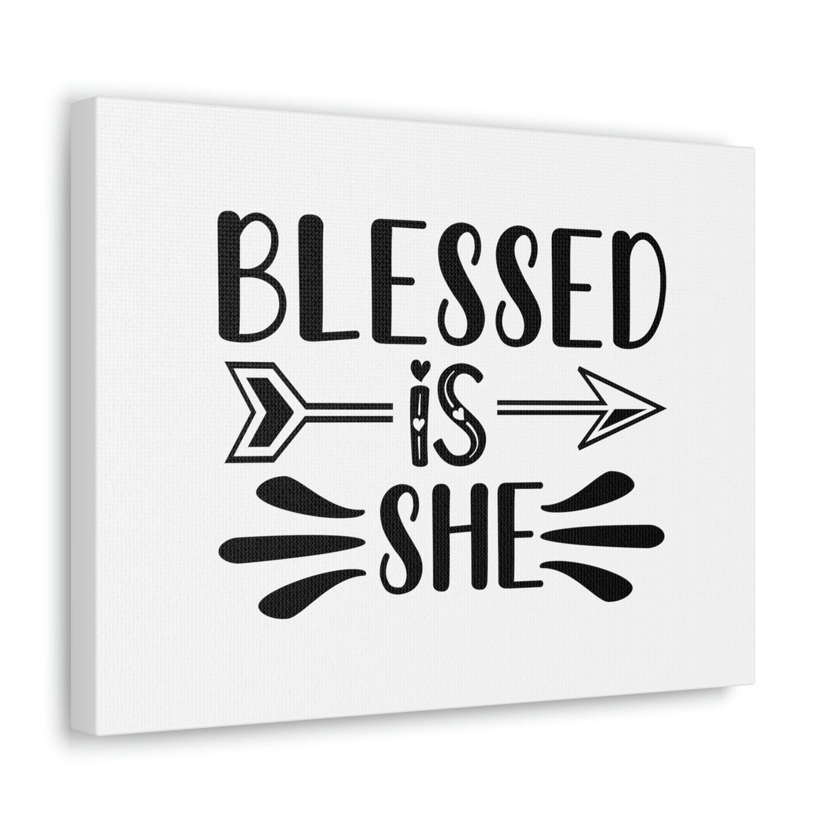 Scripture Walls Blessed Is She Luke 1:45 Right Arrow Christian Wall Art Bible Verse Print Ready to Hang Unframed-Express Your Love Gifts