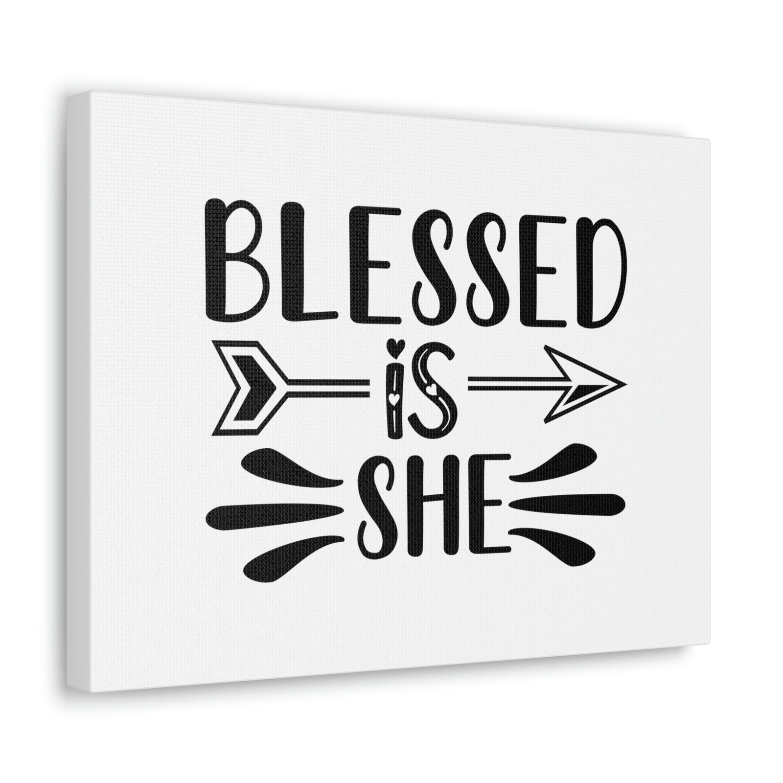 Scripture Walls Blessed Is She Luke 1:45 Right Arrow Christian Wall Art Bible Verse Print Ready to Hang Unframed-Express Your Love Gifts