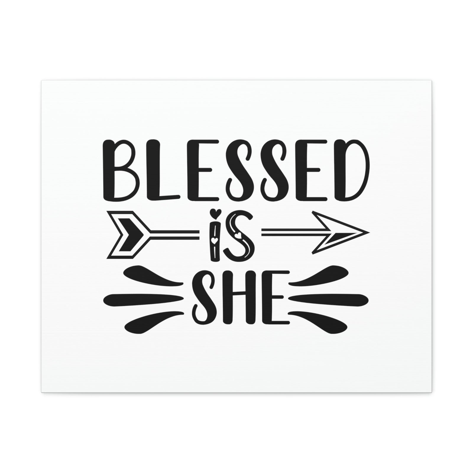 Scripture Walls Blessed Is She Luke 1:45 Right Arrow Christian Wall Art Bible Verse Print Ready to Hang Unframed-Express Your Love Gifts