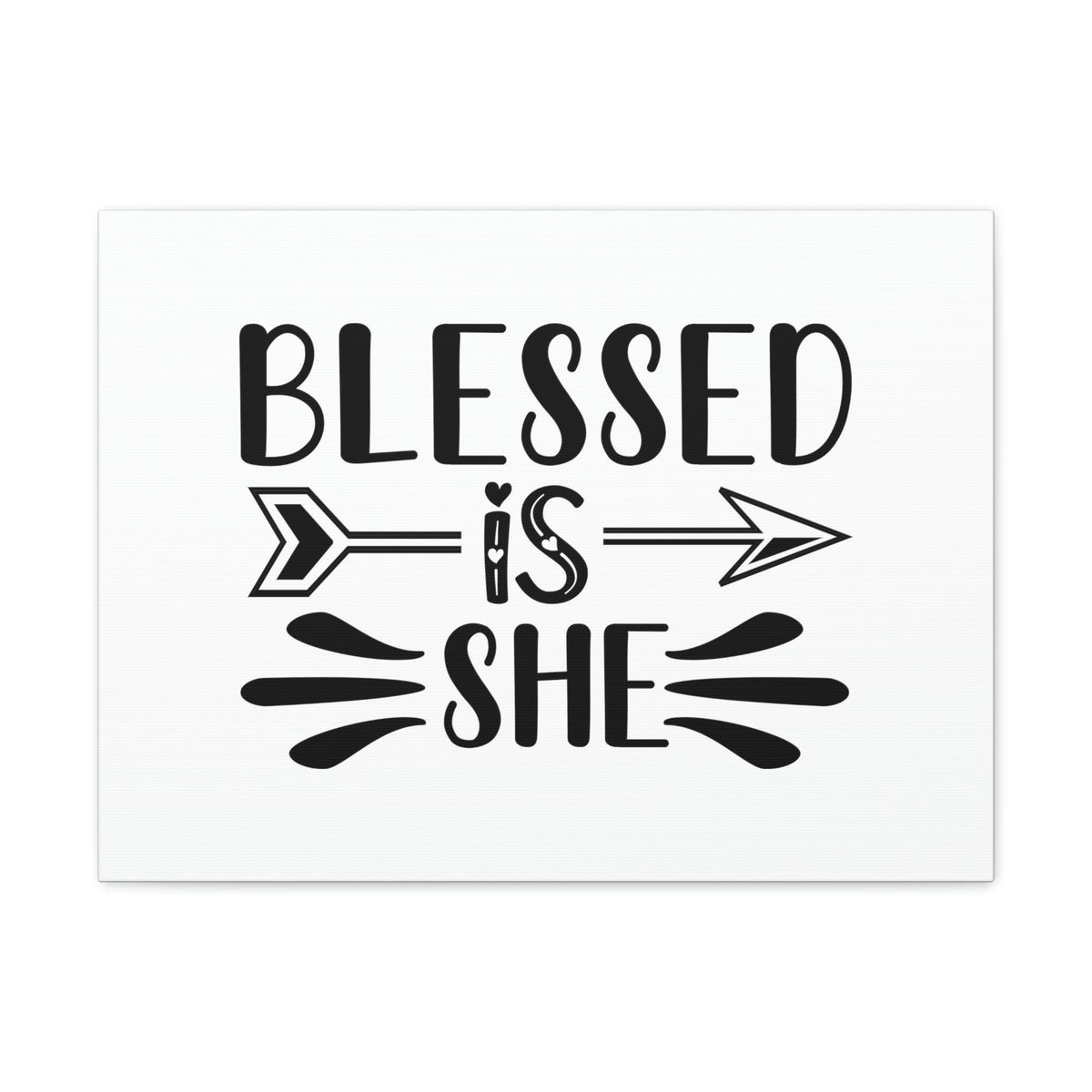 Scripture Walls Blessed Is She Luke 1:45 Right Arrow Christian Wall Art Bible Verse Print Ready to Hang Unframed-Express Your Love Gifts