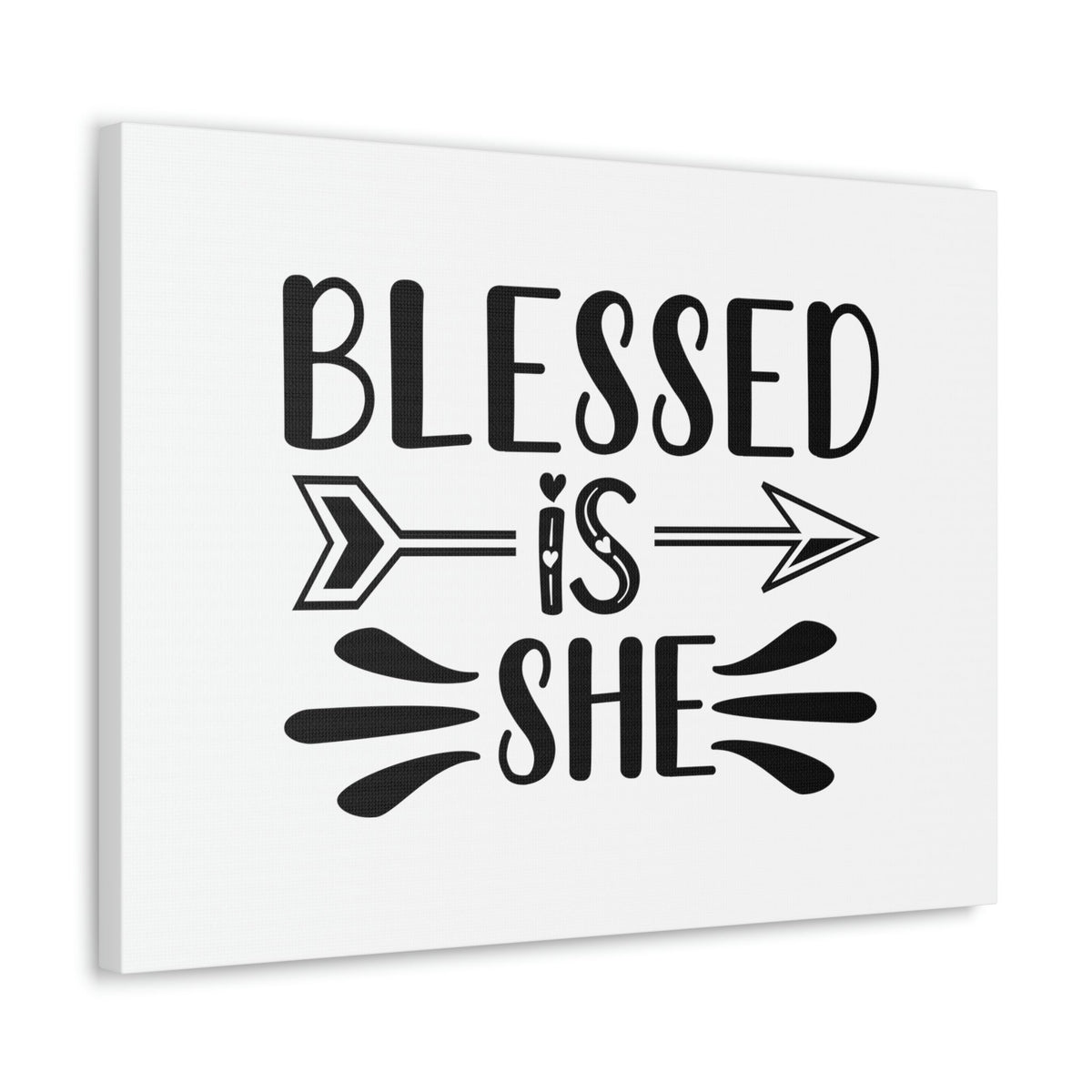 Scripture Walls Blessed Is She Luke 1:45 Right Arrow Christian Wall Art Bible Verse Print Ready to Hang Unframed-Express Your Love Gifts