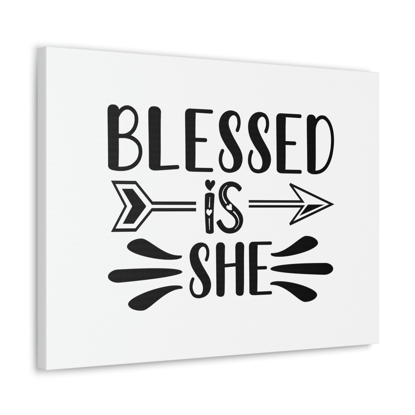 Scripture Walls Blessed Is She Luke 1:45 Right Arrow Christian Wall Art Bible Verse Print Ready to Hang Unframed-Express Your Love Gifts