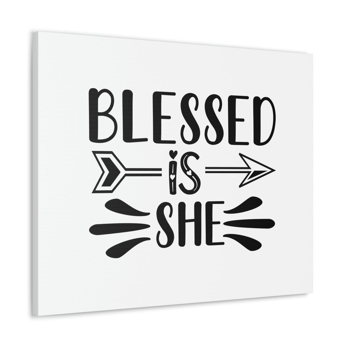 Scripture Walls Blessed Is She Luke 1:45 Right Arrow Christian Wall Art Bible Verse Print Ready to Hang Unframed-Express Your Love Gifts