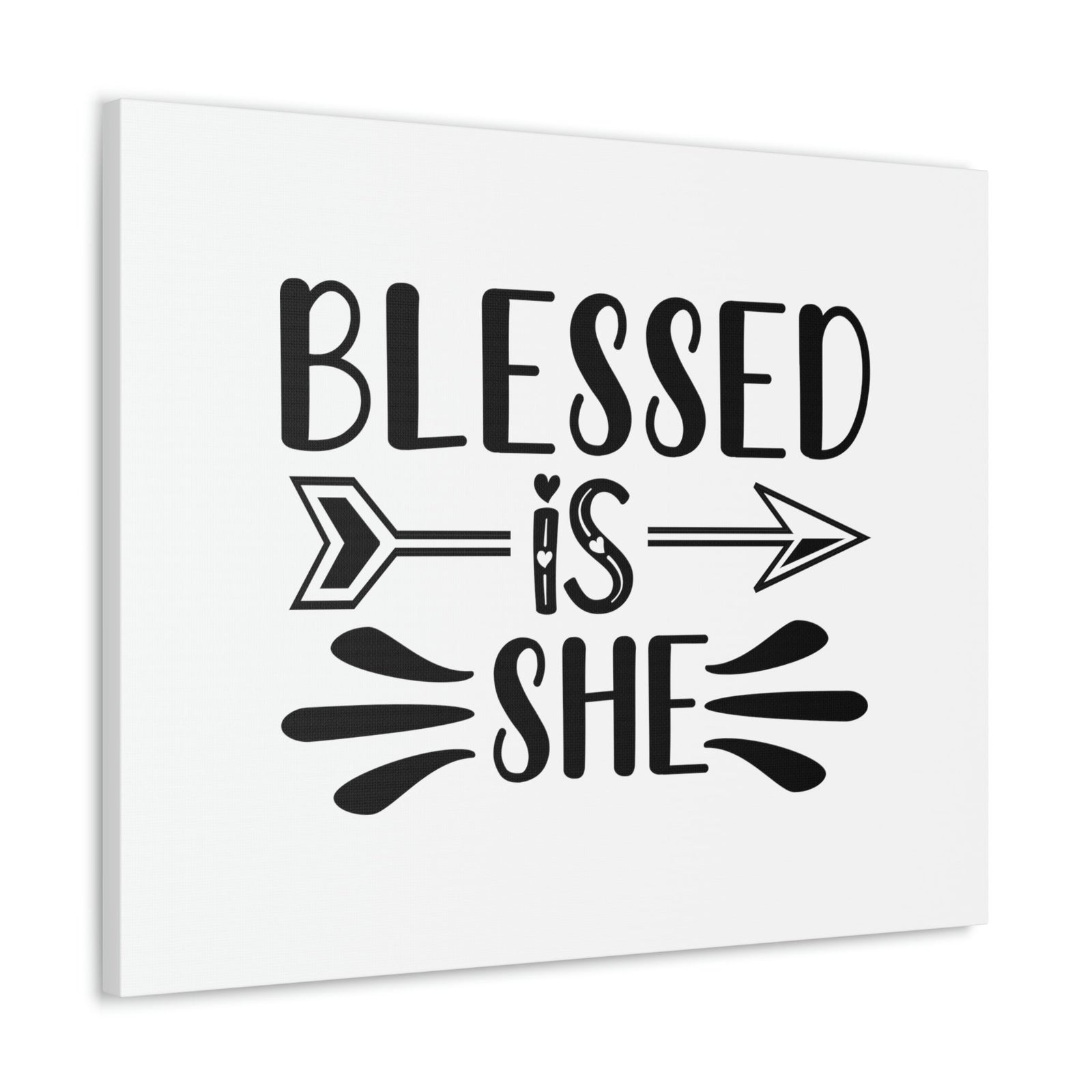 Scripture Walls Blessed Is She Luke 1:45 Right Arrow Christian Wall Art Bible Verse Print Ready to Hang Unframed-Express Your Love Gifts