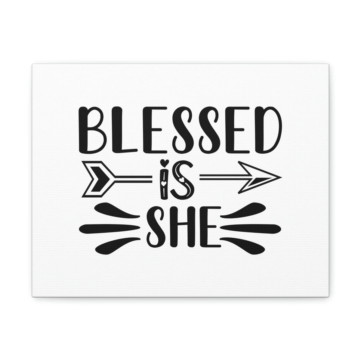 Scripture Walls Blessed Is She Luke 1:45 Right Arrow Christian Wall Art Bible Verse Print Ready to Hang Unframed-Express Your Love Gifts