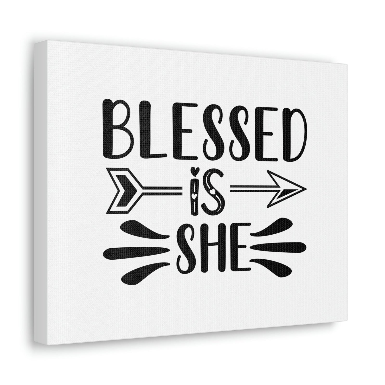 Scripture Walls Blessed Is She Luke 1:45 Right Arrow Christian Wall Art Bible Verse Print Ready to Hang Unframed-Express Your Love Gifts