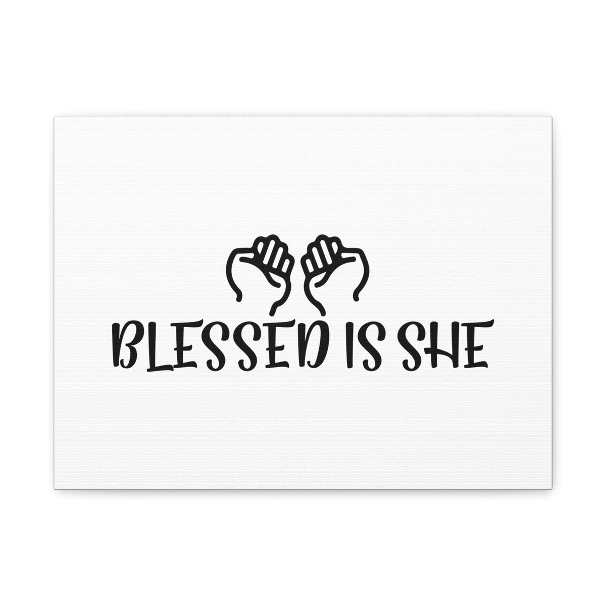 Scripture Walls Blessed Is She Luke 1:45 Two Hands Christian Wall Art Bible Verse Print Ready to Hang Unframed-Express Your Love Gifts