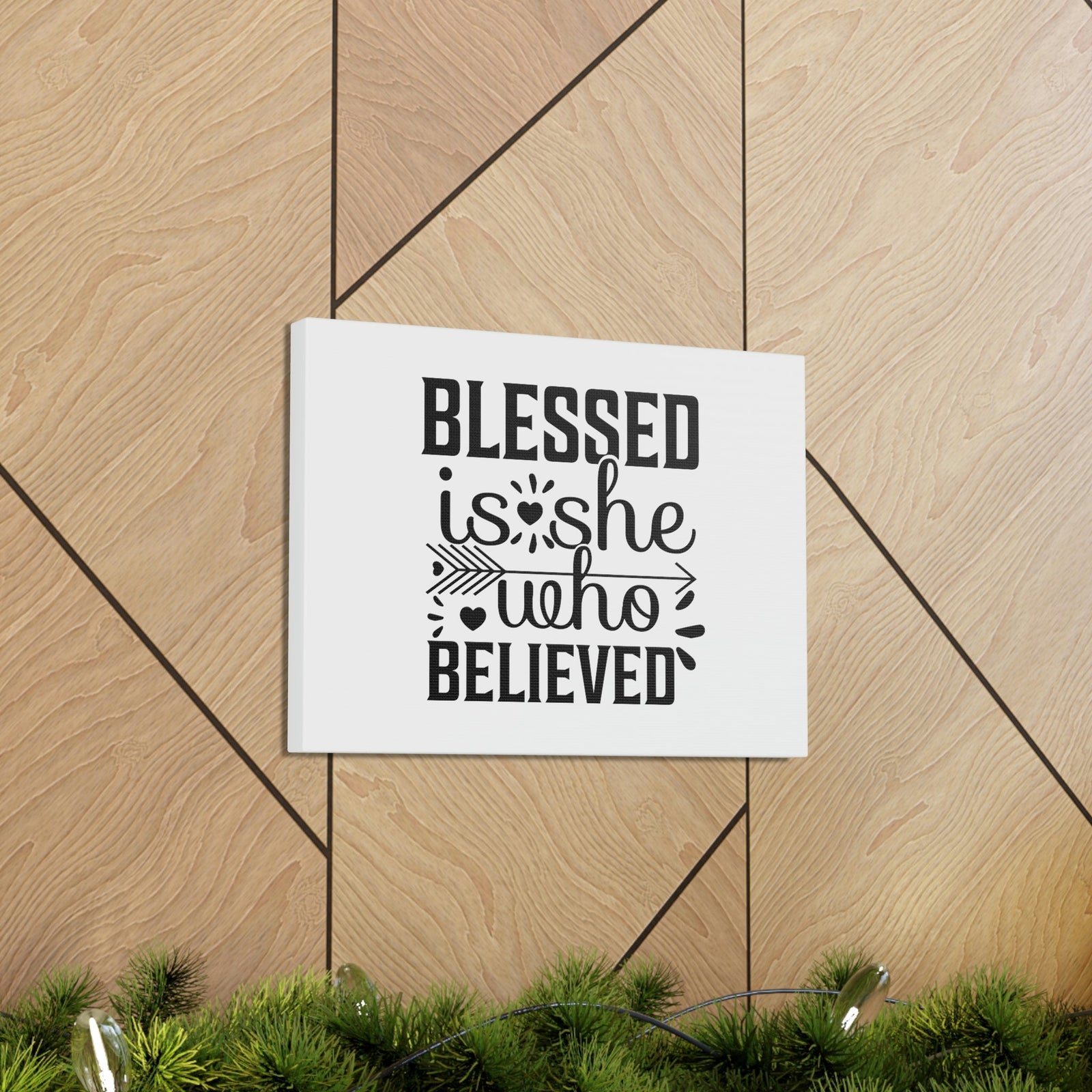 Scripture Walls Blessed Is She Who Believed John 20:29 Christian Wall Art Bible Verse Print Ready to Hang Unframed-Express Your Love Gifts