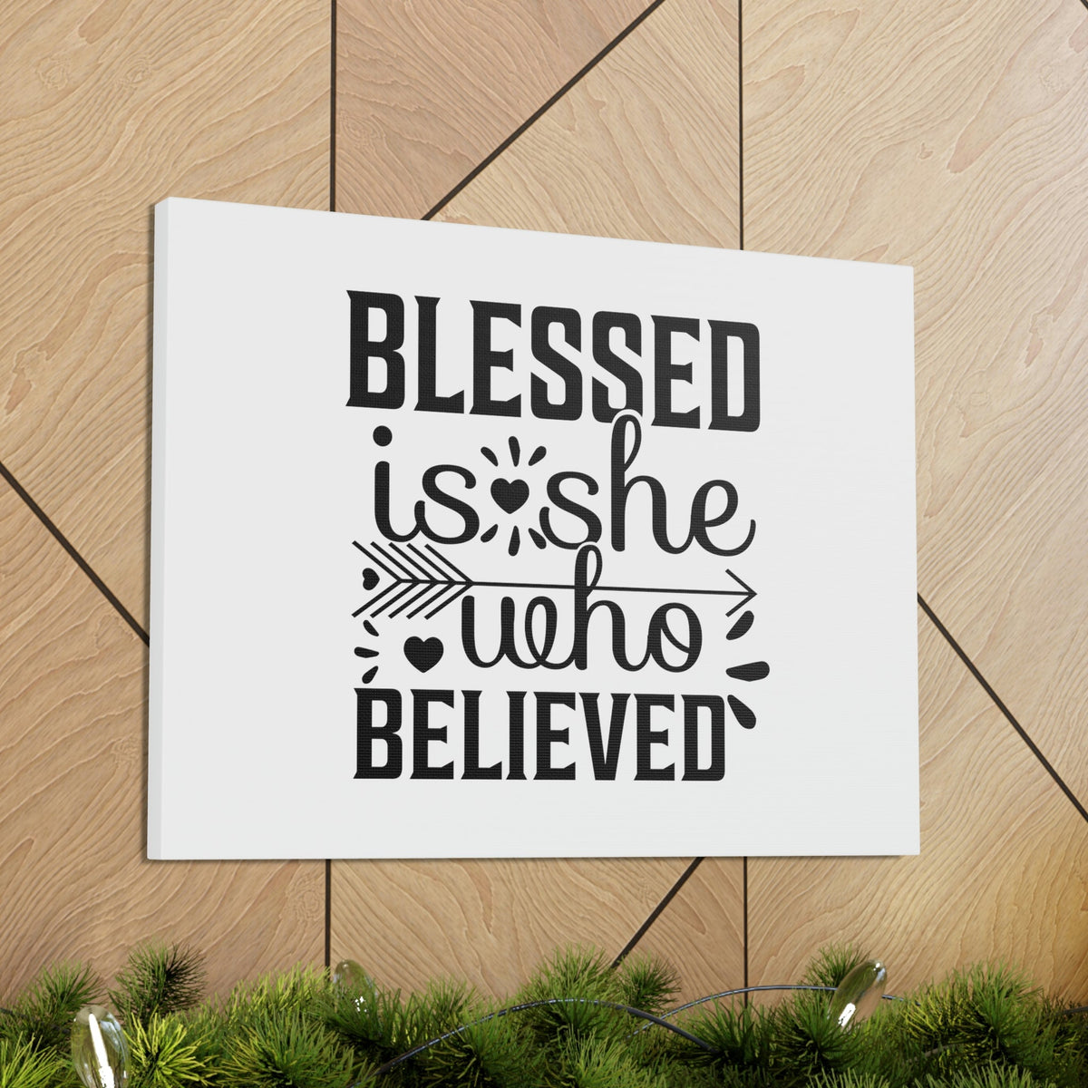 Scripture Walls Blessed Is She Who Believed John 20:29 Christian Wall Art Bible Verse Print Ready to Hang Unframed-Express Your Love Gifts