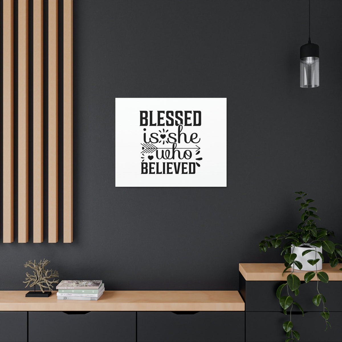 Scripture Walls Blessed Is She Who Believed John 20:29 Christian Wall Art Bible Verse Print Ready to Hang Unframed-Express Your Love Gifts