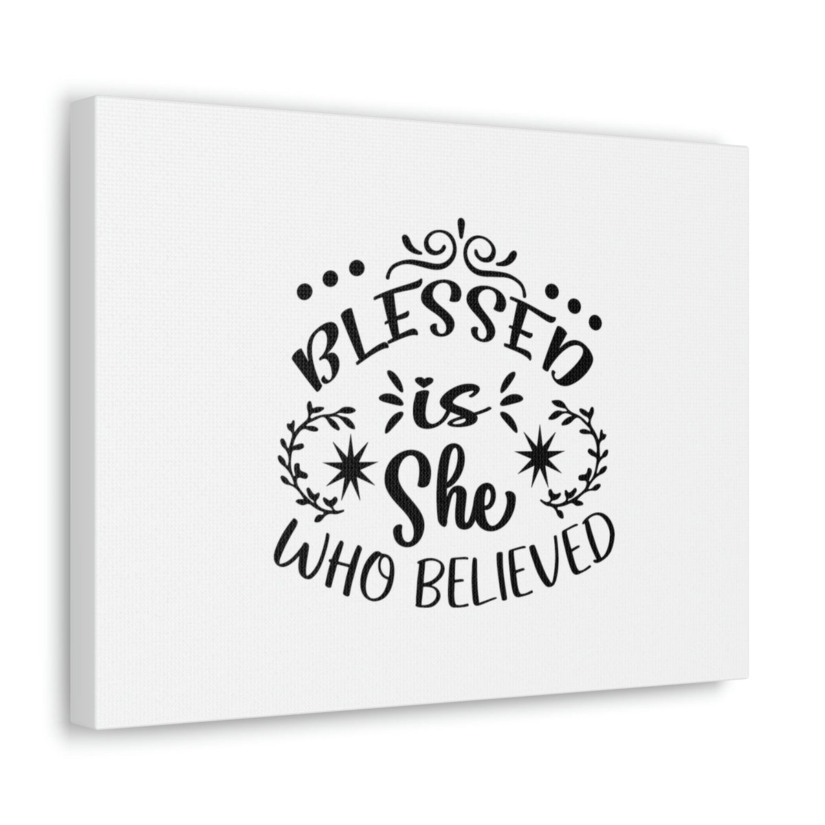 Scripture Walls Blessed Is She Who Believed Luke 1:45 Christian Wall Art Bible Verse Print Ready to Hang Unframed-Express Your Love Gifts