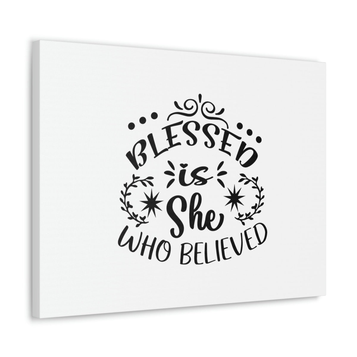 Scripture Walls Blessed Is She Who Believed Luke 1:45 Christian Wall Art Bible Verse Print Ready to Hang Unframed-Express Your Love Gifts