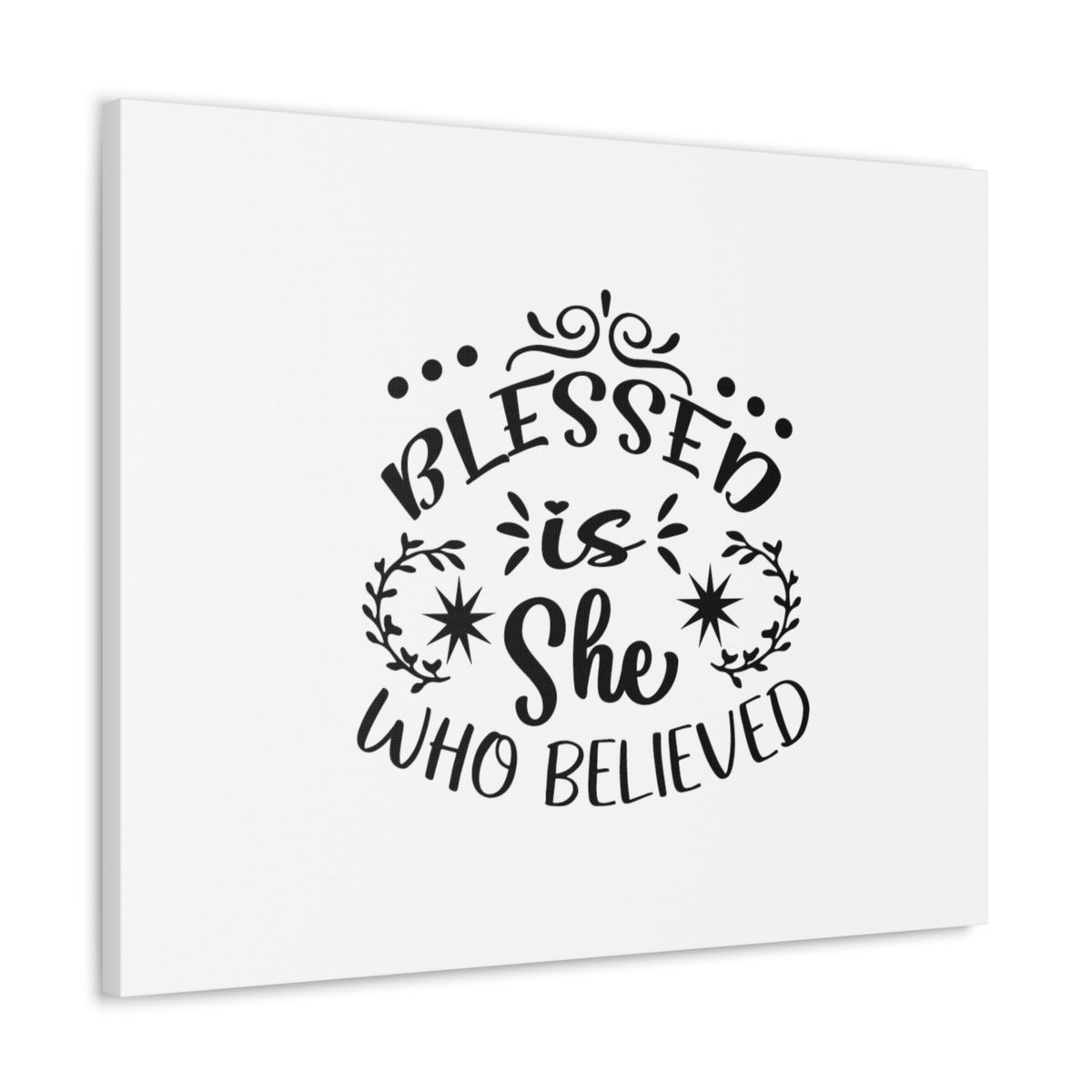 Scripture Walls Blessed Is She Who Believed Luke 1:45 Christian Wall Art Bible Verse Print Ready to Hang Unframed-Express Your Love Gifts