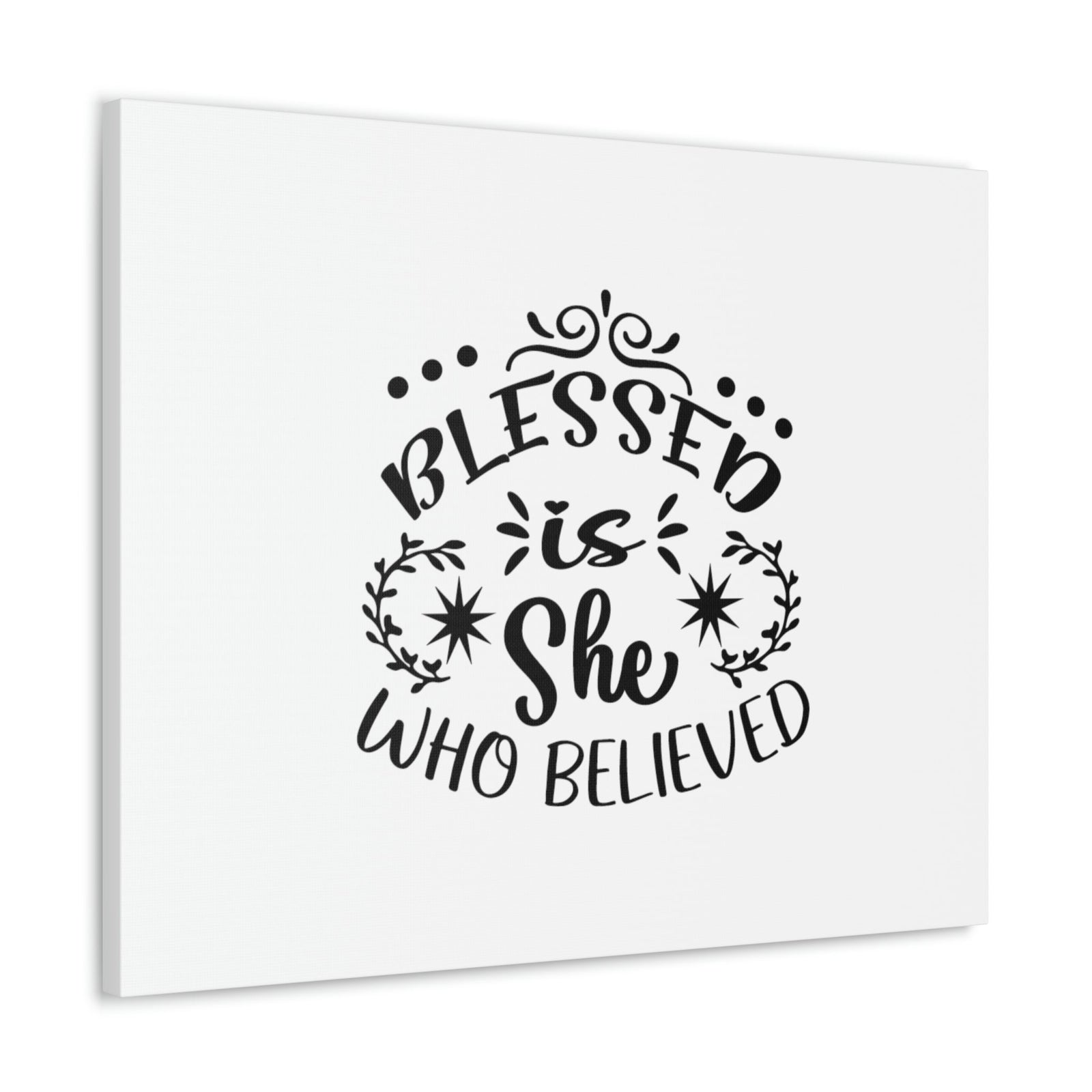 Scripture Walls Blessed Is She Who Believed Luke 1:45 Christian Wall Art Bible Verse Print Ready to Hang Unframed-Express Your Love Gifts